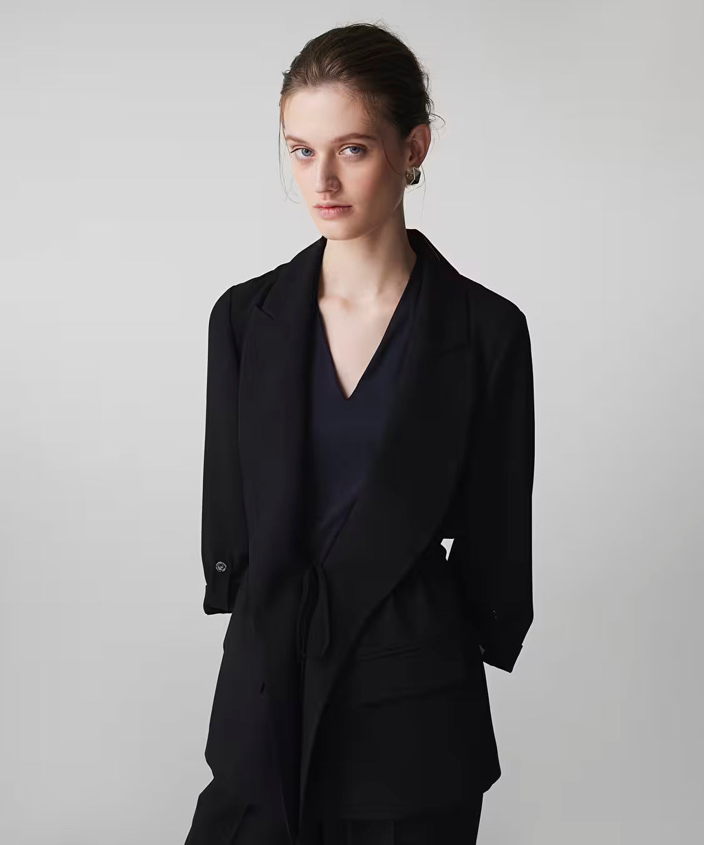 Belden Bağlamalı Blazer
